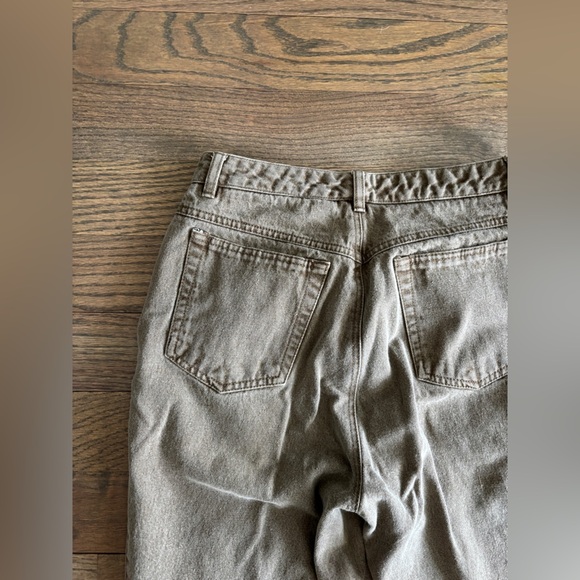 Vintage DKNY Faded Brown Denim Straight Leg Midrise Jeans Size 10 - Picture 5 of 7